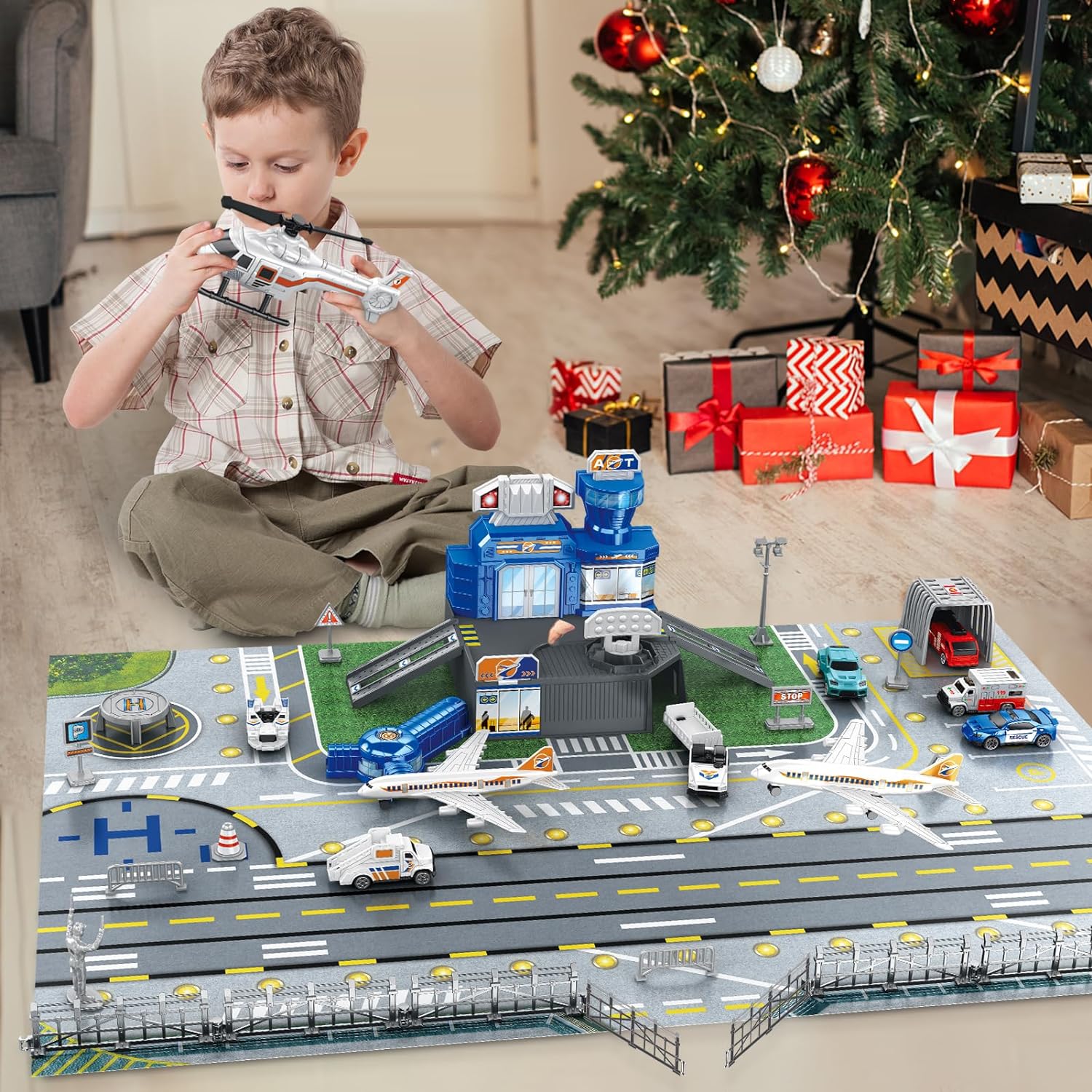 Children's Airport Scene Toy S - Model Airplane Plastic recensione e prezzo