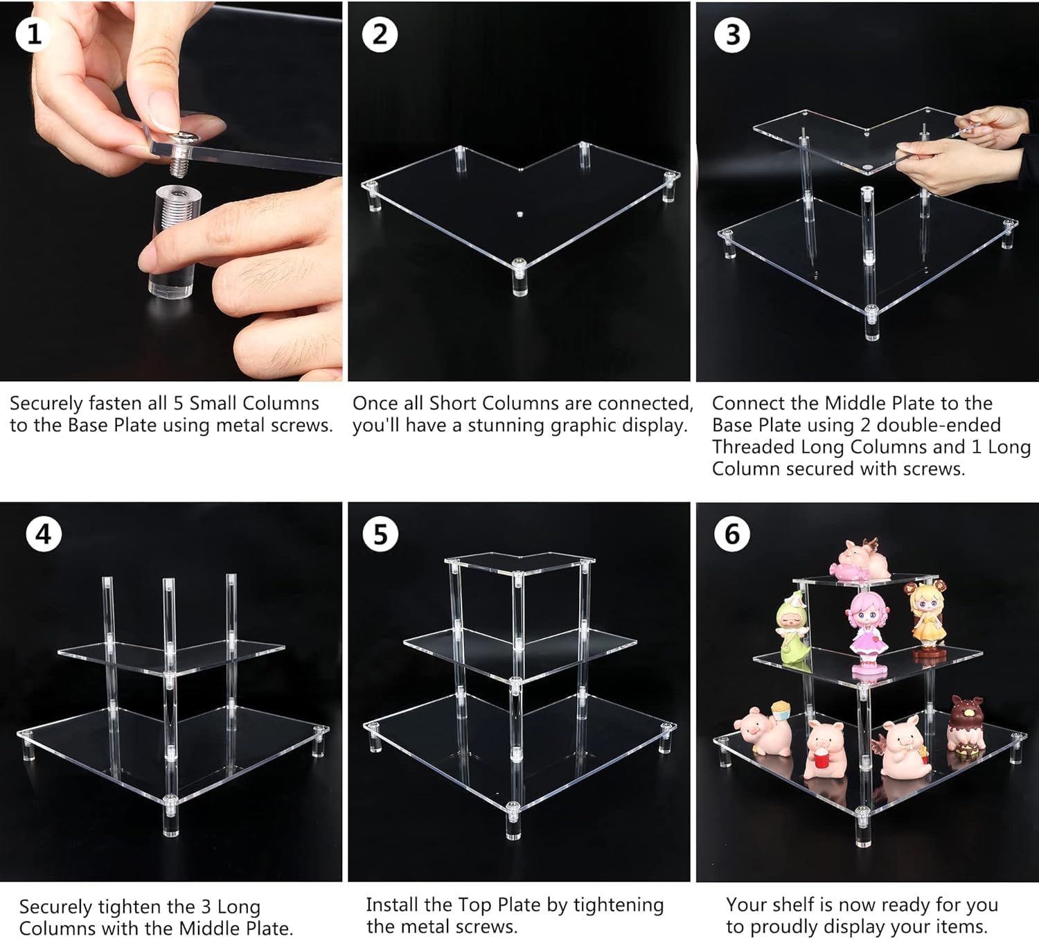 3 Tier Acrylic Display Riser,  - Pop Display Shelf recensione e prezzo