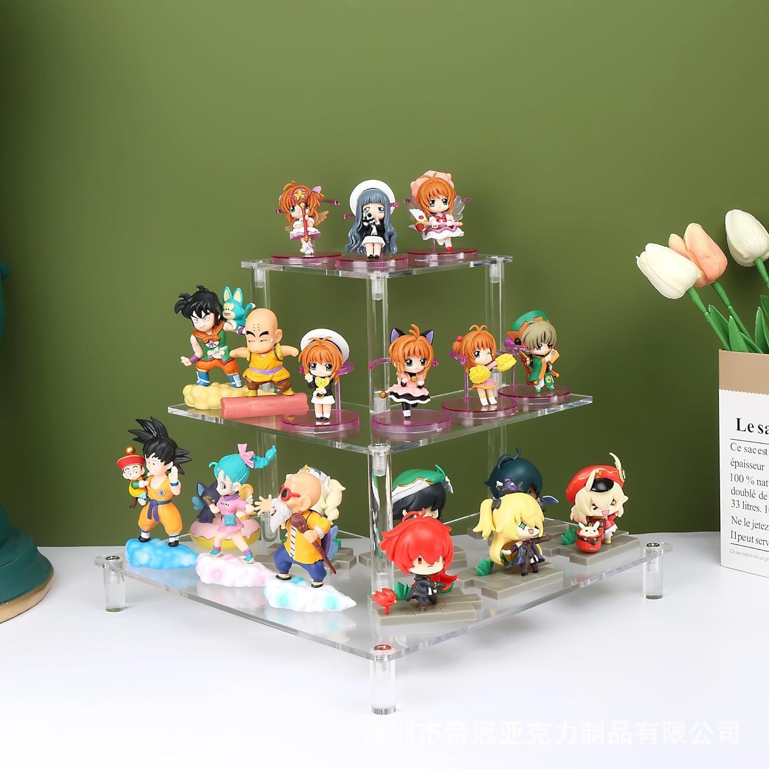 3 Tier Acrylic Display Riser,  - Pop Display Shelf recensione e prezzo