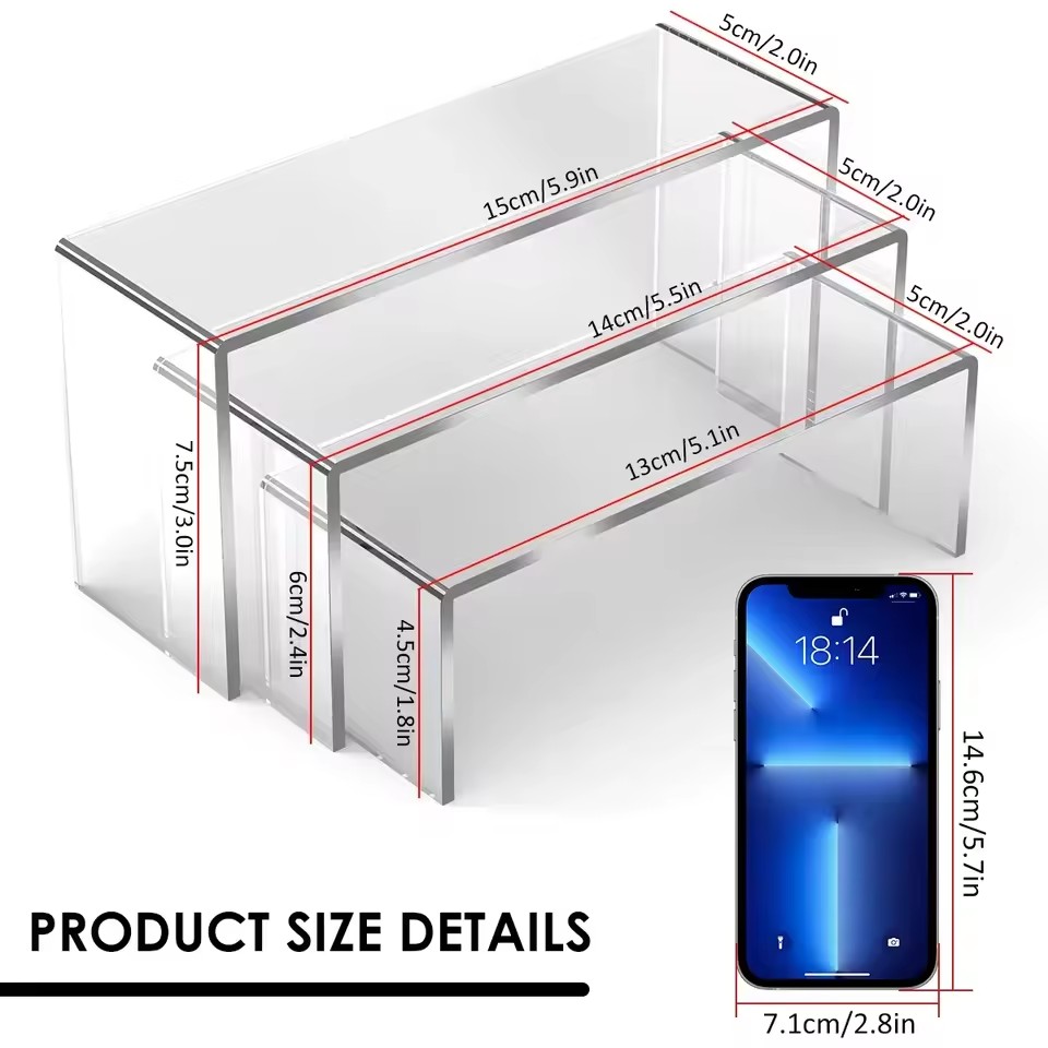 3/6/9/12Pc Clear Acrylic Displ - Display Risers Set recensione e prezzo