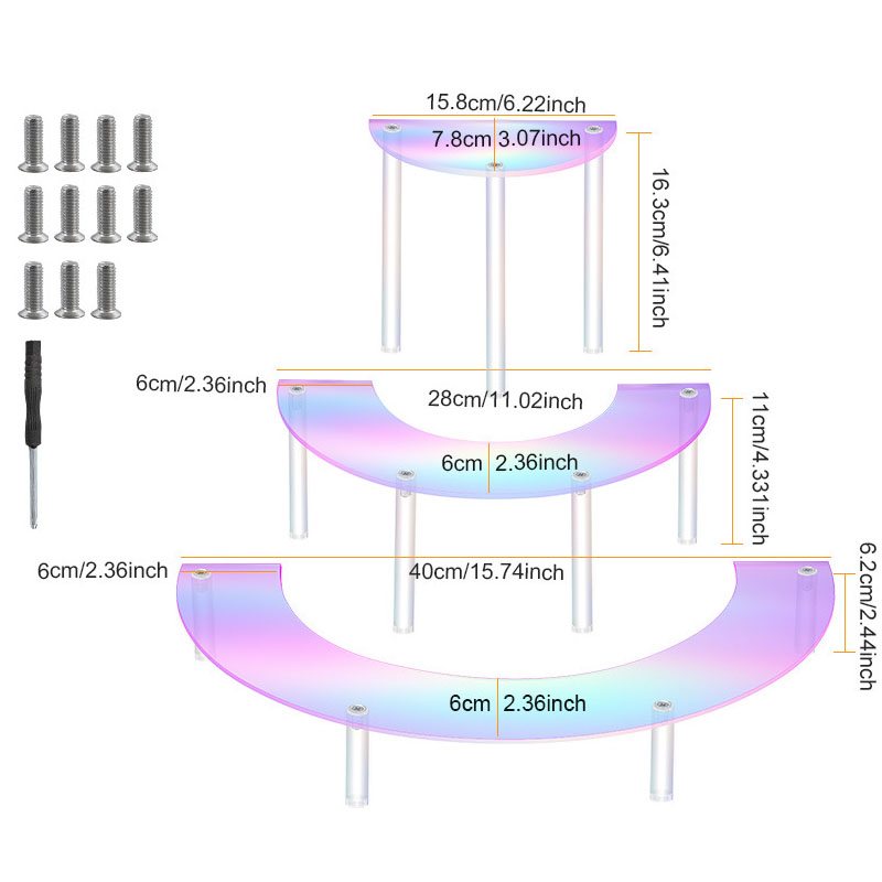 1 set 3 Tier Acrylic Display R - Display Risers Set recensione e prezzo