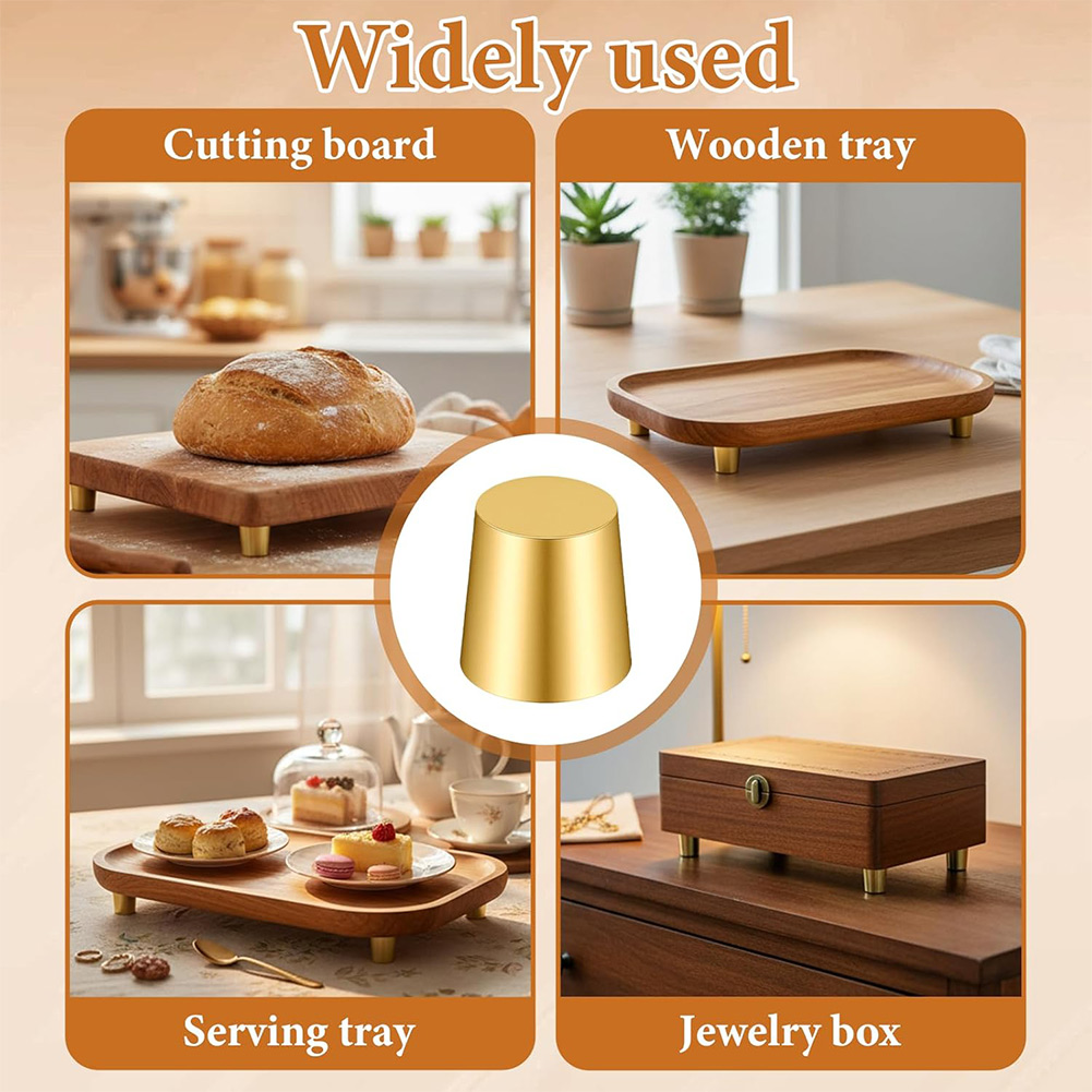 4pcs Brass Cutting Board Feet  - Display Risers Set recensione e prezzo
