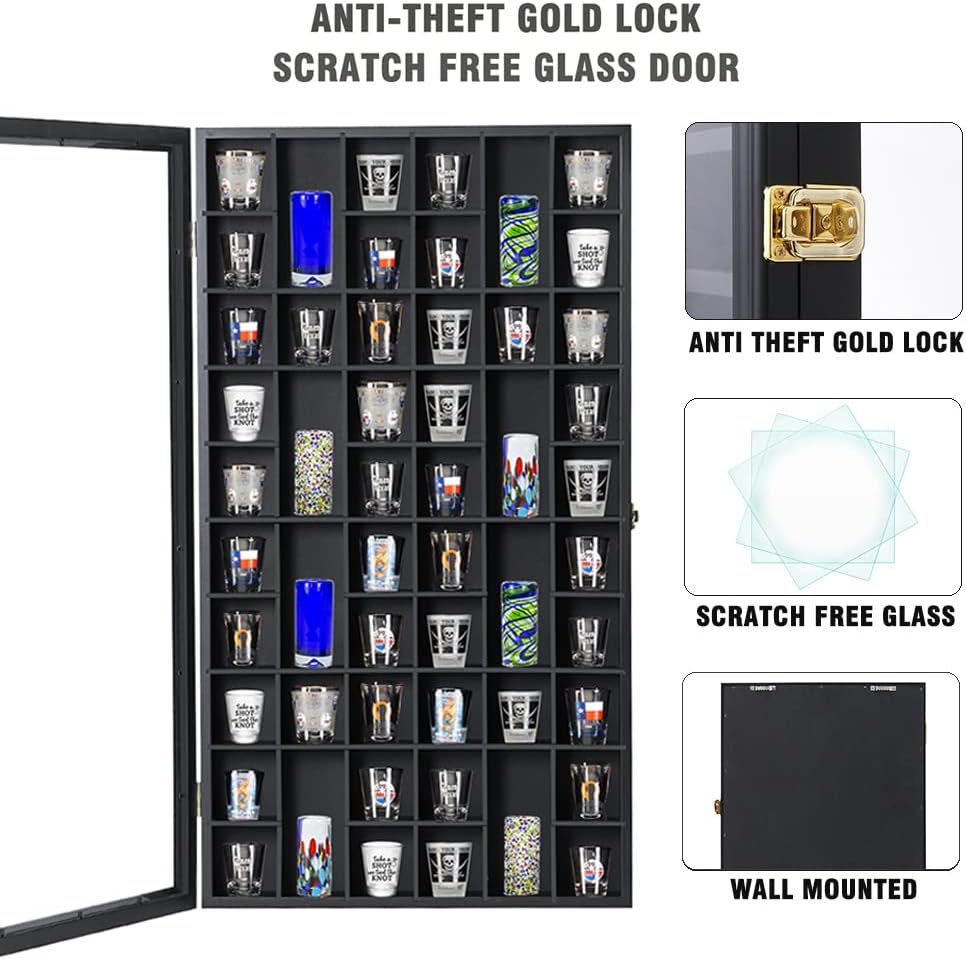 Large Shot Glass Display Case, - Display Case Acrylic recensione e prezzo
