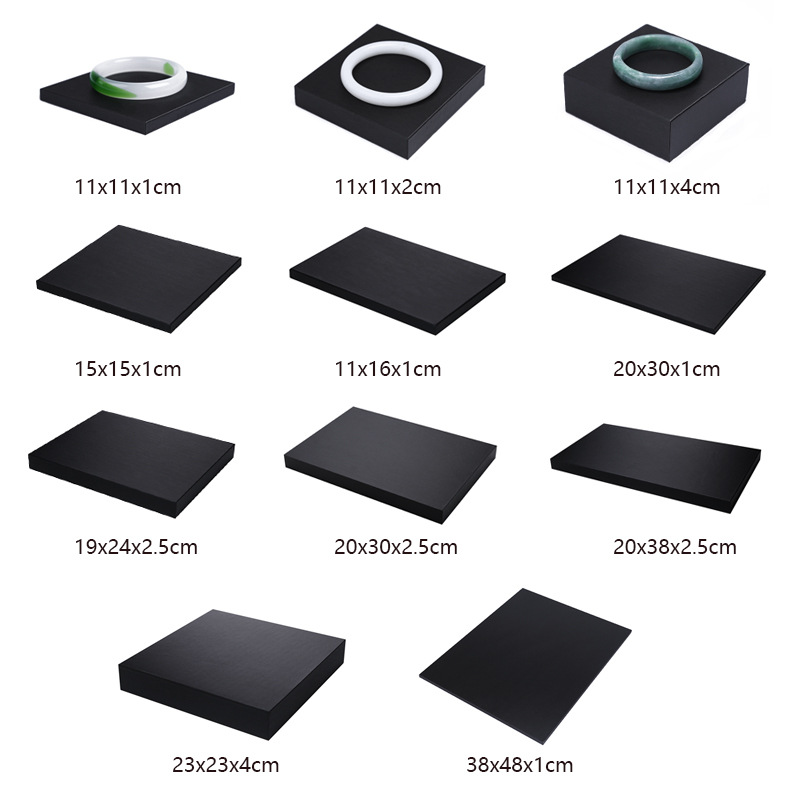 Black PU Leather Jewelry Displ - Display Risers Set recensione e prezzo