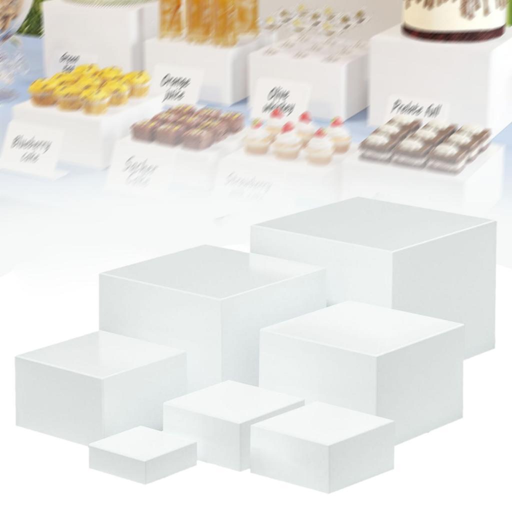 7 Pieces Acrylic Cube Display  - Display Risers Set recensione e prezzo