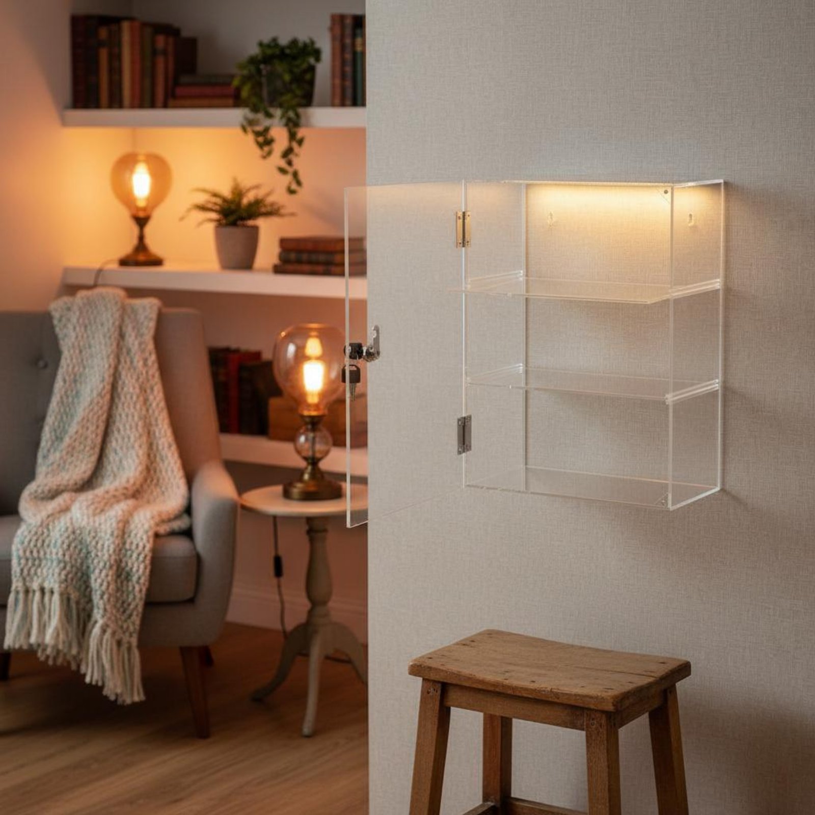 Locking Acrylic Display Case L - Display Case Acrylic recensione e prezzo