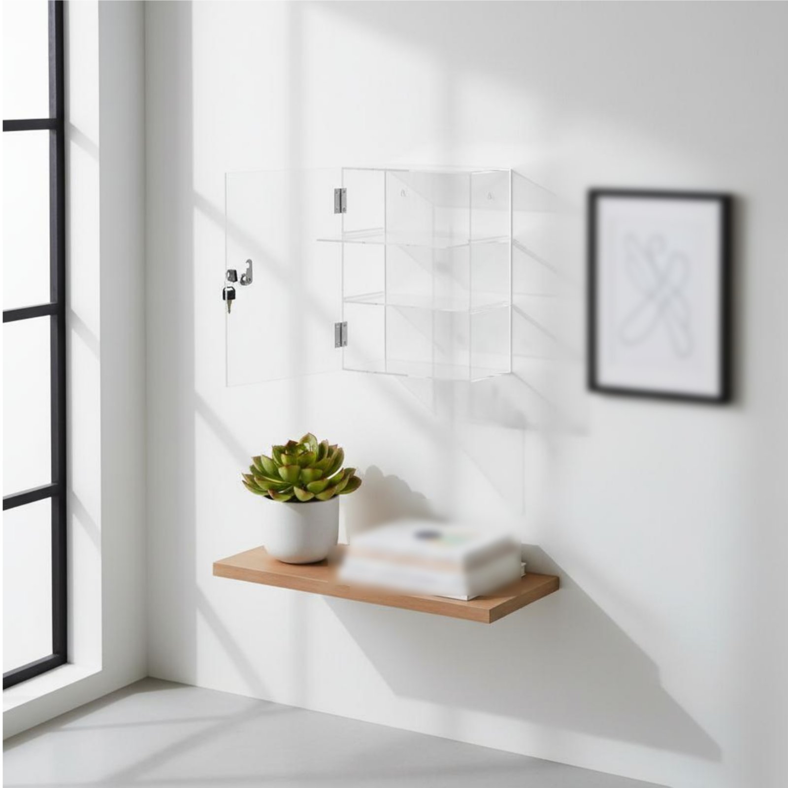 Locking Acrylic Display Case L - Display Case Acrylic recensione e prezzo