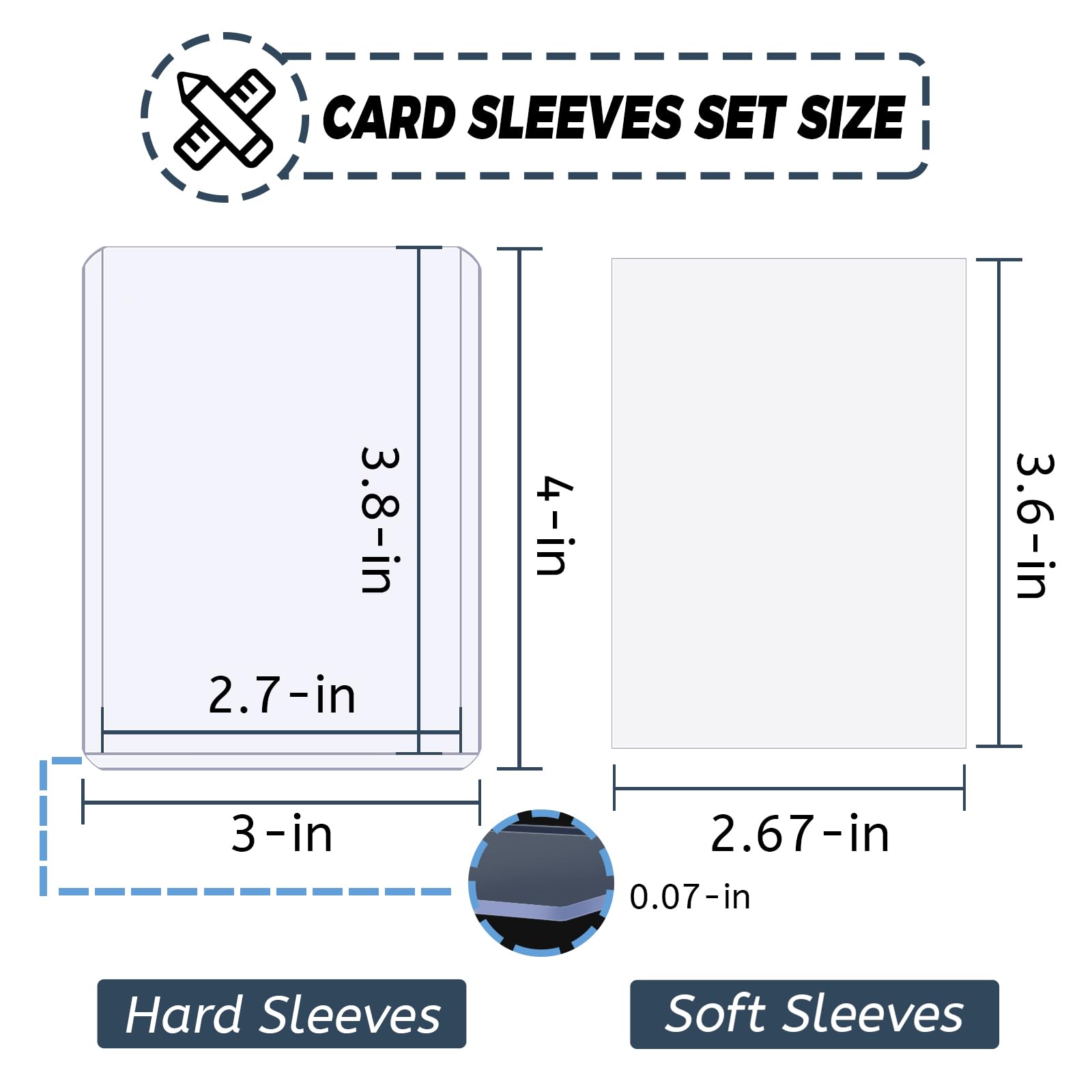 100-600pcs Card Sleeves Hard S - Card Penny Sleeve recensione e prezzo