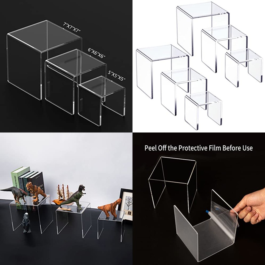 Clear Acrylic Display Risers 2 - Display Risers Set recensione e prezzo