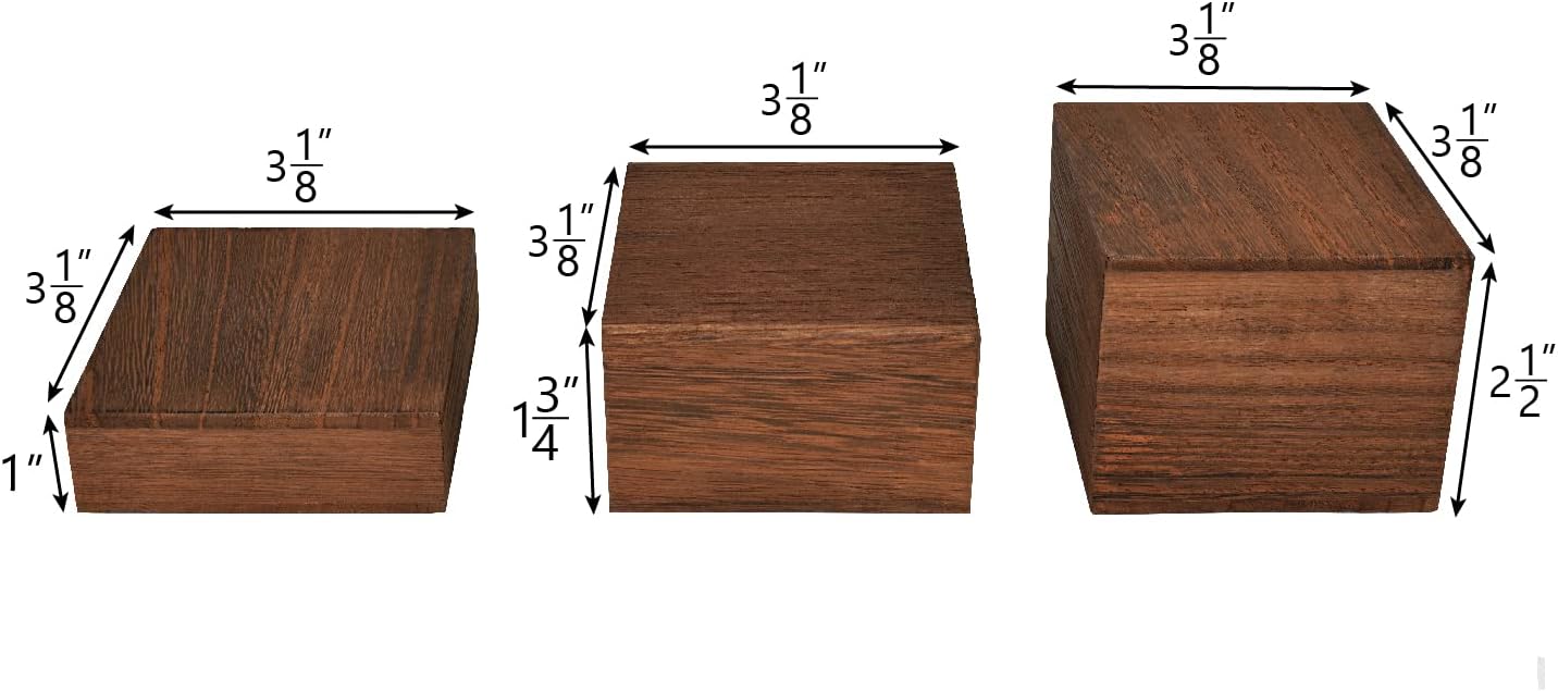 Wooden Display Risers Set - 3  - Display Risers Set recensione e prezzo