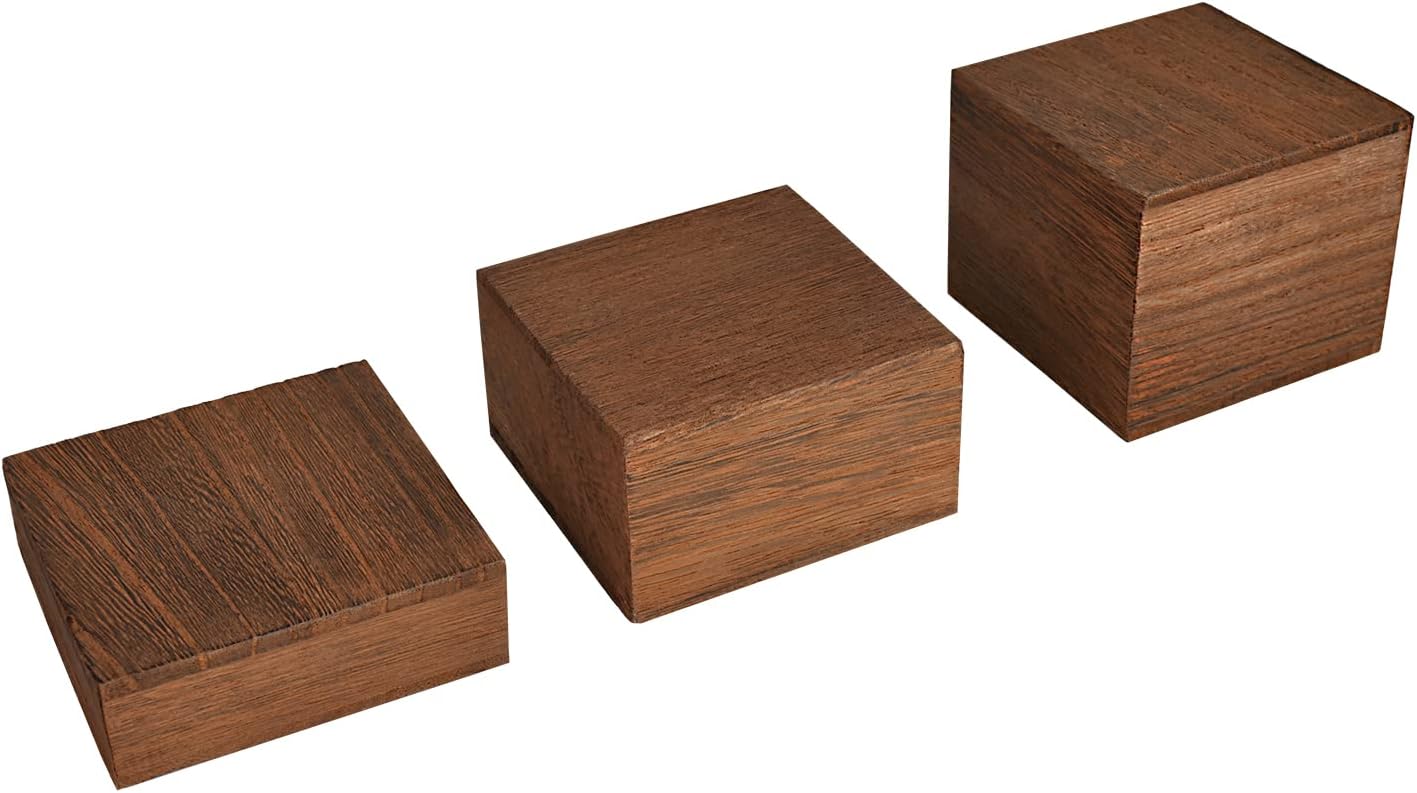 Wooden Display Risers Set - 3  - Display Risers Set recensione e prezzo