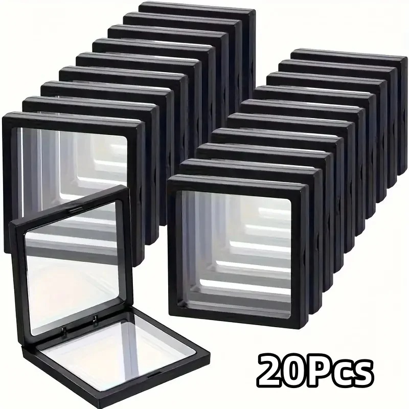 20Pcs Clearview 3D Floating Di - Display Case Acrylic recensione e prezzo