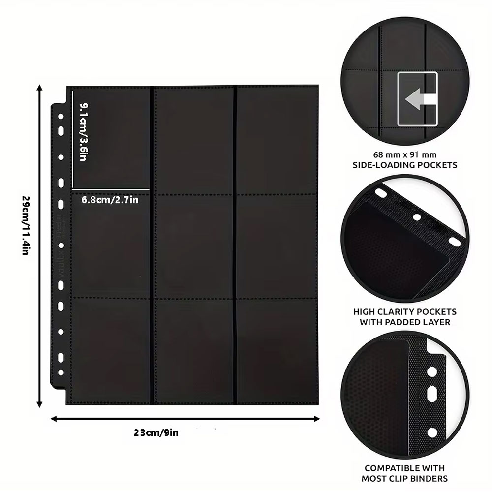 10Pack Black 9-Pocket A4 Tradi - Trading Card Binder recensione e prezzo