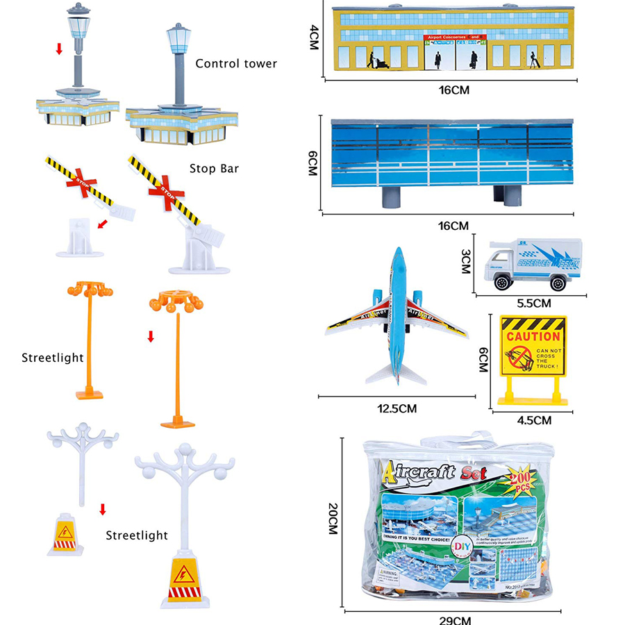 200Pcs Aircraft Airports Model - Model Airplane Plastic recensione e prezzo